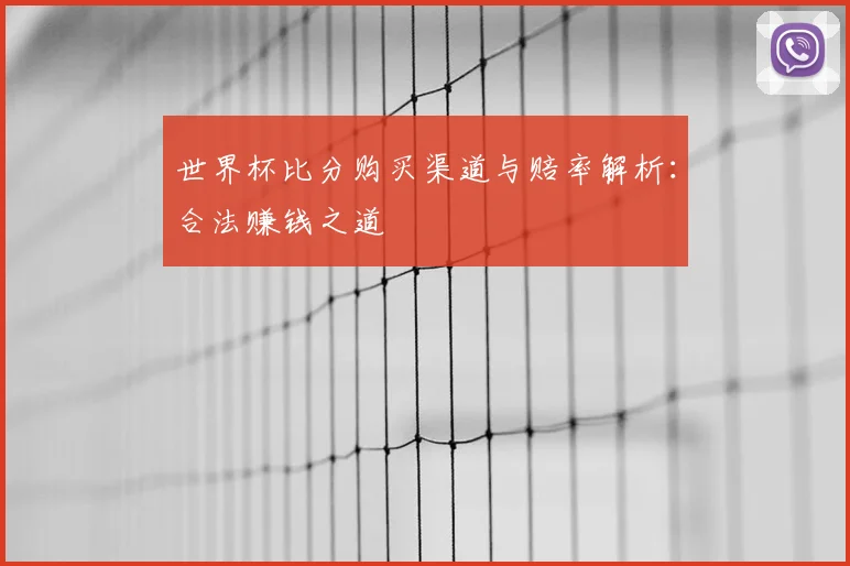 世界杯比分购买渠道与赔率解析：合法赚钱之道
